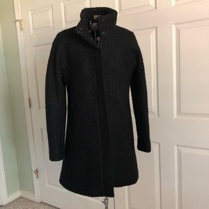 LOFT Wool Blend Funnel Neck Coat